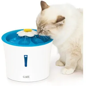 Catit Fontaine à Eau Pour Chat Avec Lumière Led White One Size