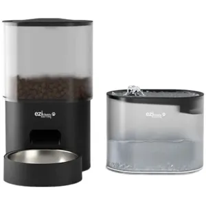 Eziclean® Nutribot Connect C4 Distributeur de croquettes et fontaine pour chat et petit chien