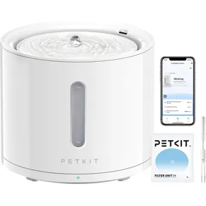 FONTAINE À EAU CHAT/CHIEN PETKIT Eversweet Solo 2 - 2L, Filtration Triple, Pompe Ultra Silencieuse 25dB & Contrôle APP